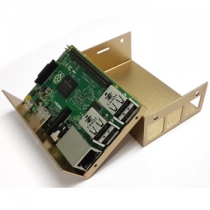 Metal Case for Raspberry Pi 2 mode B and B+ (B plus) golden