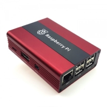 Raspberry Pi 3 B+,Pi 3,Pi 2, B+ Aluminum Case With Heatsinks(Wine Red)