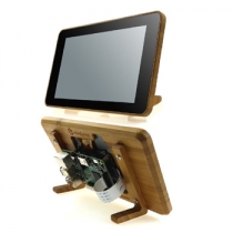 Raspberry Pi Official 7  Touchscreen Display Case 100%  Bamboo Made