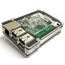 Transparent+Black Acrylic Case for Raspberry pi 2 model B Development Board