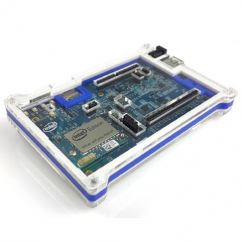 Intel Edison White/Blue Acrylic Case