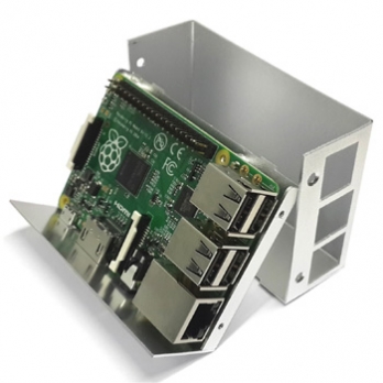 Metal Case for Raspberry Pi 2 mode B and B+ (B plus) sliver