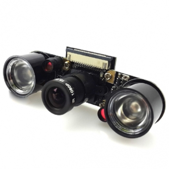 Raspberry Pi Camera Module with 2 Infrared LED Board