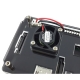 Raspberry Pi 3 Model B and Raspberry Pi 2 Model B black Color Acrylic Case with Cooling fan