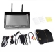 7 inch HD DVR Dual Receiver FPV Monitor Build-in Battery for FAT SHARK,DJI AND BOSCAM QAV250 Quadcopter