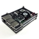 Raspberry Pi 3 and Raspberry Pi 2 Model B black Acrylic Case with Cooling fan(8Layer)