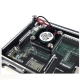 Raspberry Pi 3 and Raspberry Pi 2 Model B black Acrylic Case with Cooling fan(8Layer)