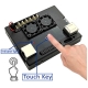 Lattepanda Aluminum Case With Dual Cooling Fan Black