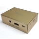 Metal Case for Raspberry Pi 2 mode B and B+ (B plus) golden