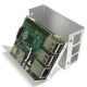 Metal Case for Raspberry Pi 2 mode B and B+ (B plus) sliver