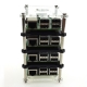 Raspberry Pi 3 Model B 4-layer Stack Clear Case Support Raspberry Pi 2B/B+/B/A+
