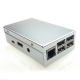 Raspberry Pi 3 B+,Pi 3, Pi 2,B+ Metal Case with Cooling Fan Silver