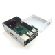 Raspberry Pi 3 B+,Pi 3, Pi 2,B+ Metal Case with Cooling Fan Silver