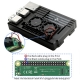 Raspberry Pi 3B+ Aluminum Case With Dual Cooling Fan Black 