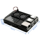 Raspberry Pi 3B+ Aluminum Case With Dual Cooling Fan Black 