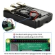 Raspberry Pi 4 Aluminum Case with Dual Intelligent Temperature Control Fan Black