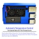 Raspberry Pi 4 Aluminum Case with Dual Intelligent Temperature Control Fan Blue
