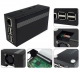 Raspberry Pi 3 B+,Pi 3, Pi 2,B+ Metal Case with Cooling Fan Black