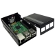 Raspberry Pi 3 B+,Pi 3, Pi 2,B+ Metal Case with Cooling Fan Black