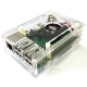 Transparent Case with Mute Cooling Fan for Raspberry Pi 3 Model B /Raspberry Pi 2 and B+
