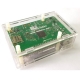 Transparent Case with Mute Cooling Fan for Raspberry Pi 3 Model B /Raspberry Pi 2 and B+