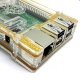 Transparent+Golden Acrylic Case for Raspberry pi 2 model B Development Board